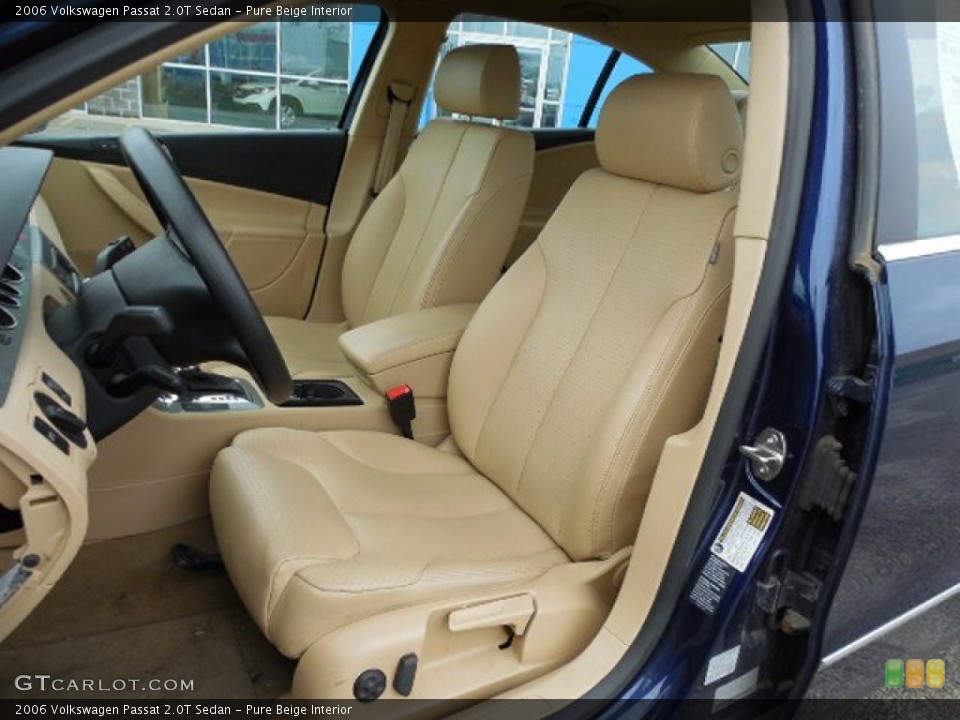 Pure Beige Interior Photo for the 2006 Volkswagen Passat 2.0T Sedan #80030059