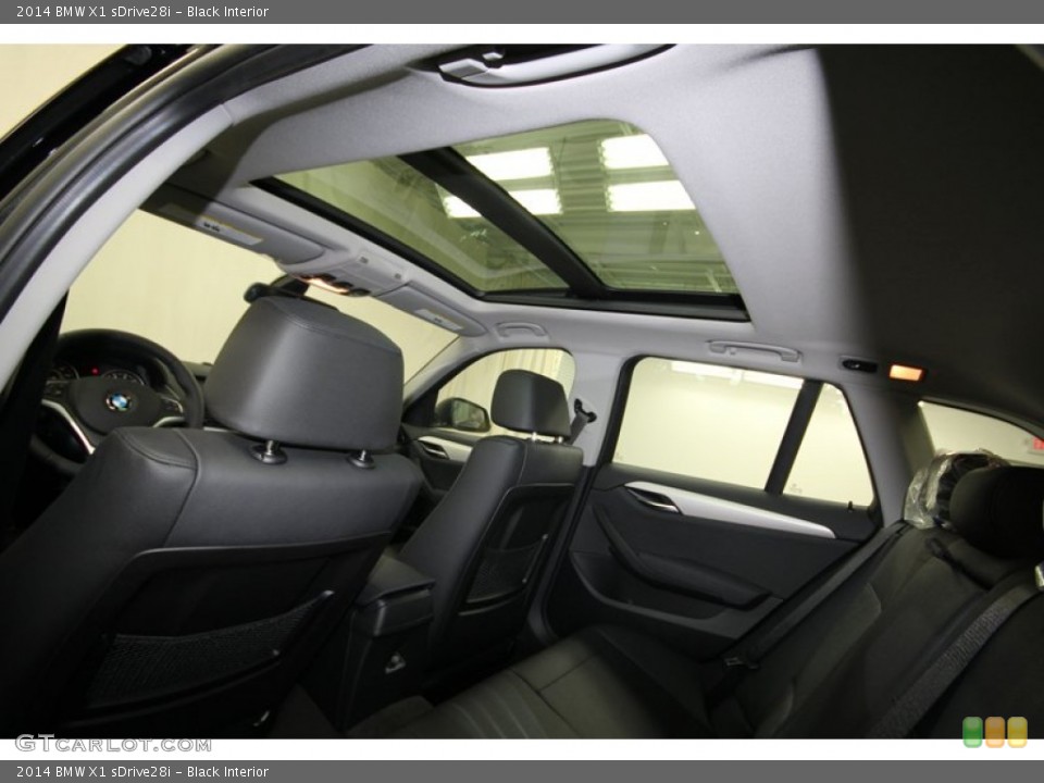 Black Interior Sunroof for the 2014 BMW X1 sDrive28i #80035288