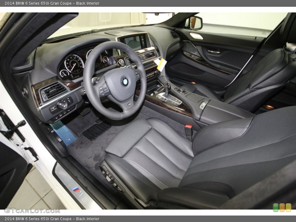 Black Interior Prime Interior for the 2014 BMW 6 Series 650i Gran Coupe #80035375