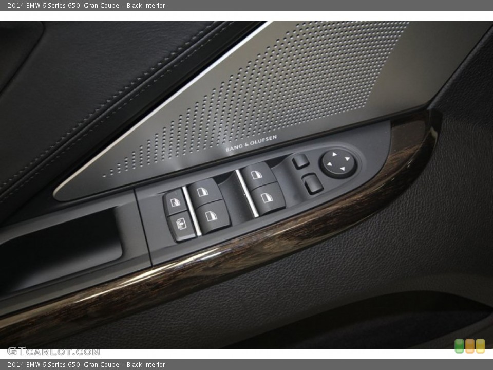 Black Interior Controls for the 2014 BMW 6 Series 650i Gran Coupe #80035394