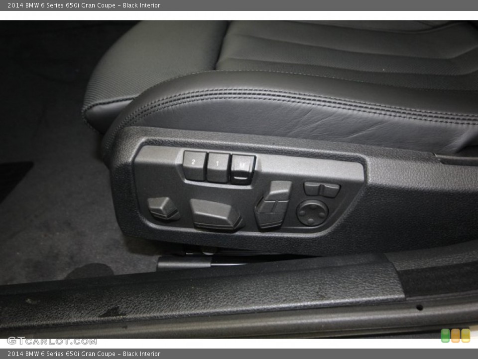 Black Interior Controls for the 2014 BMW 6 Series 650i Gran Coupe #80035400