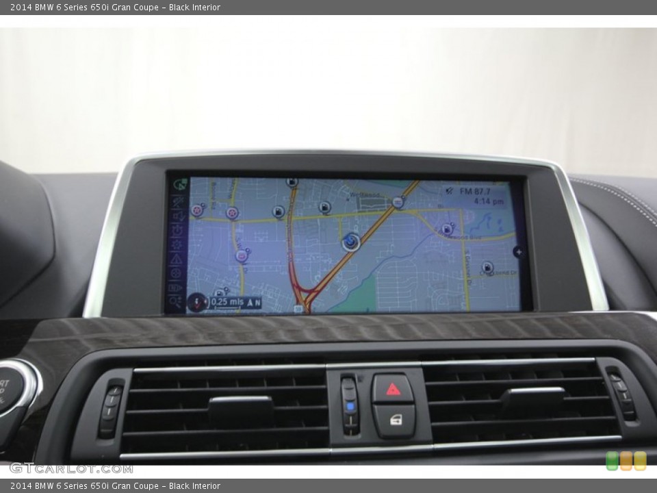 Black Interior Navigation for the 2014 BMW 6 Series 650i Gran Coupe #80035424