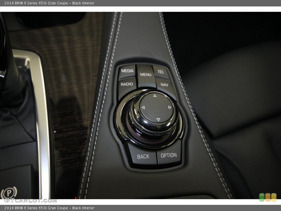 Black Interior Controls for the 2014 BMW 6 Series 650i Gran Coupe #80035447