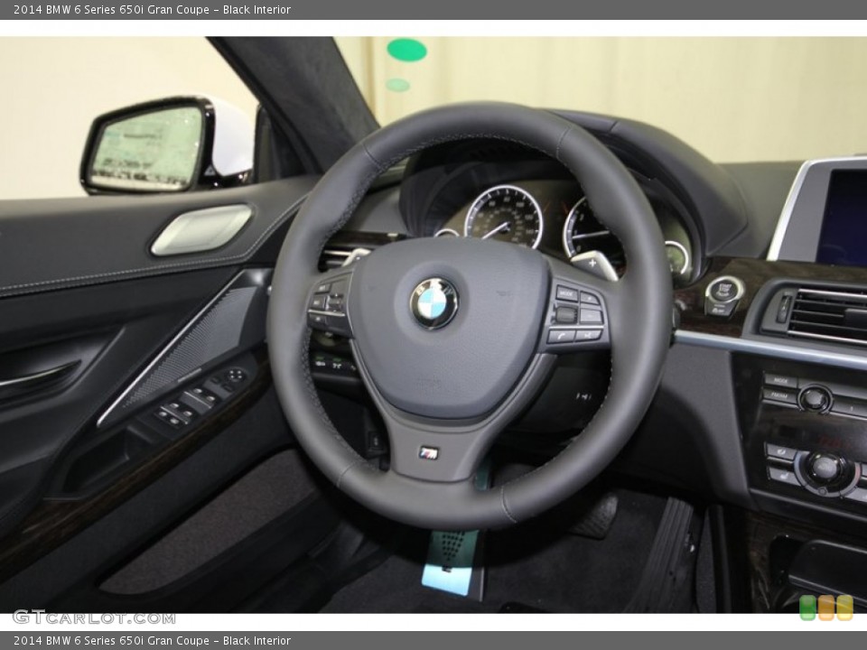 Black Interior Steering Wheel for the 2014 BMW 6 Series 650i Gran Coupe #80035511