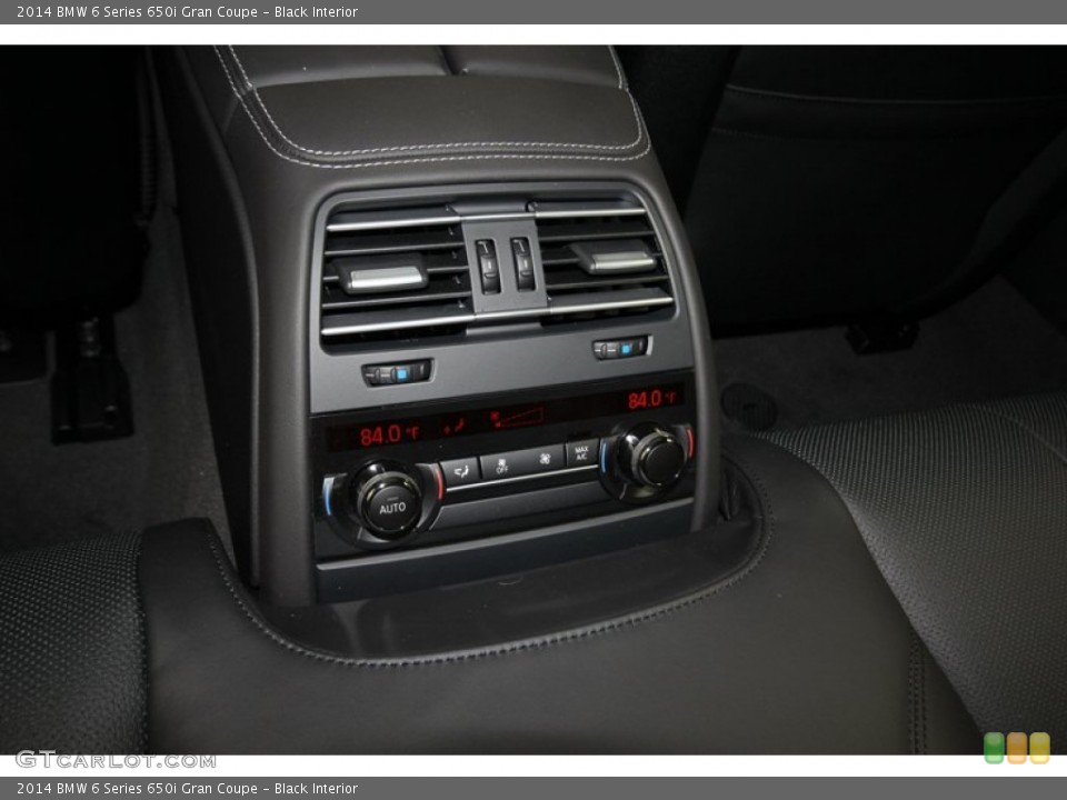Black Interior Controls for the 2014 BMW 6 Series 650i Gran Coupe #80035520