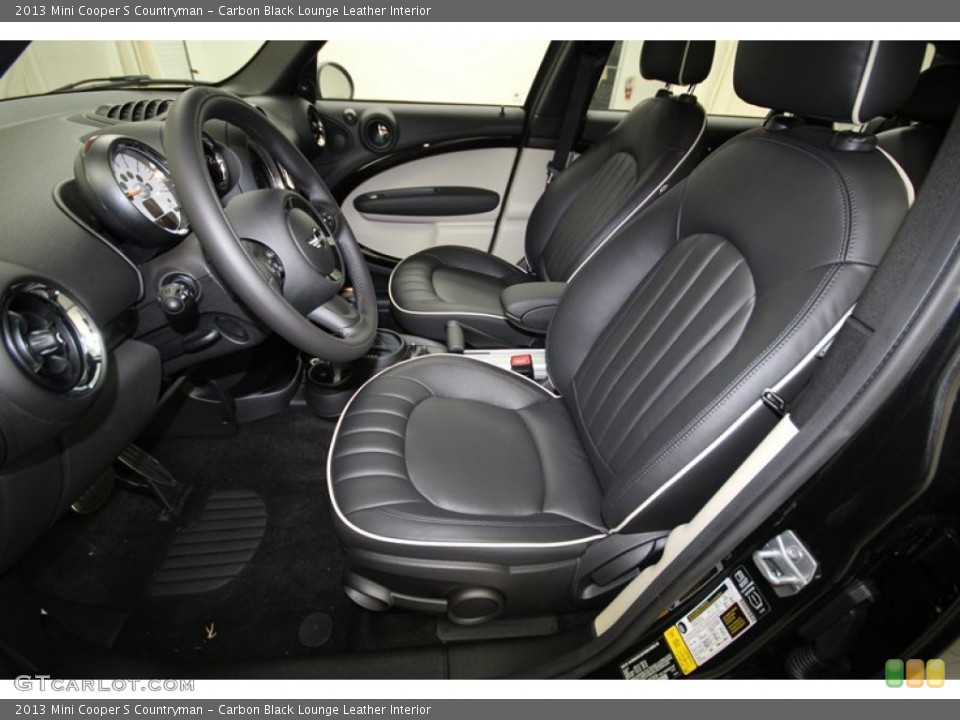 Carbon Black Lounge Leather Interior Photo for the 2013 Mini Cooper S Countryman #80035553