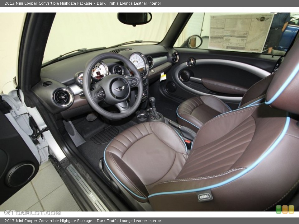Dark Truffle Lounge Leather Interior Photo for the 2013 Mini Cooper Convertible Highgate Package #80036732