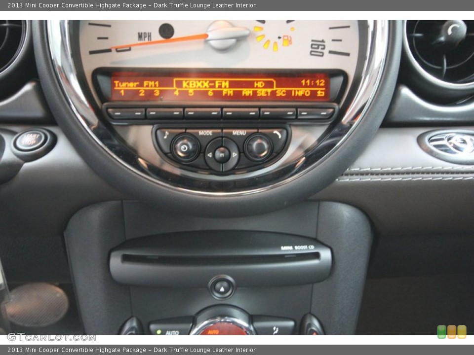 Dark Truffle Lounge Leather Interior Controls for the 2013 Mini Cooper Convertible Highgate Package #80036811