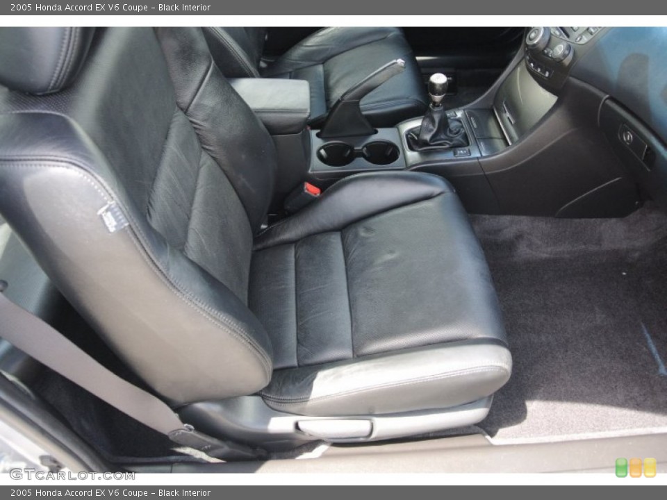 Black Interior Front Seat for the 2005 Honda Accord EX V6 Coupe #80038499