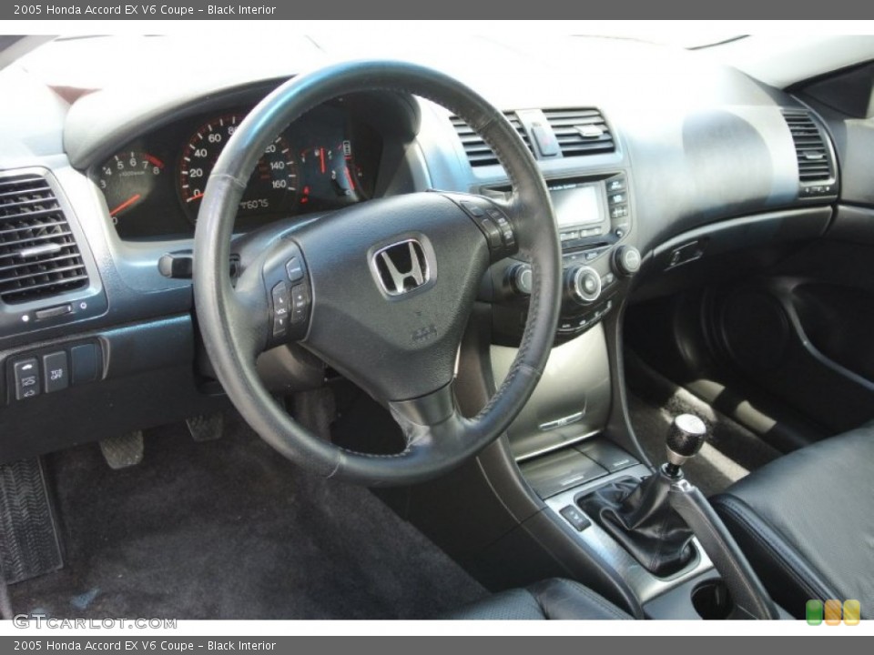 Black Interior Dashboard for the 2005 Honda Accord EX V6 Coupe #80038523
