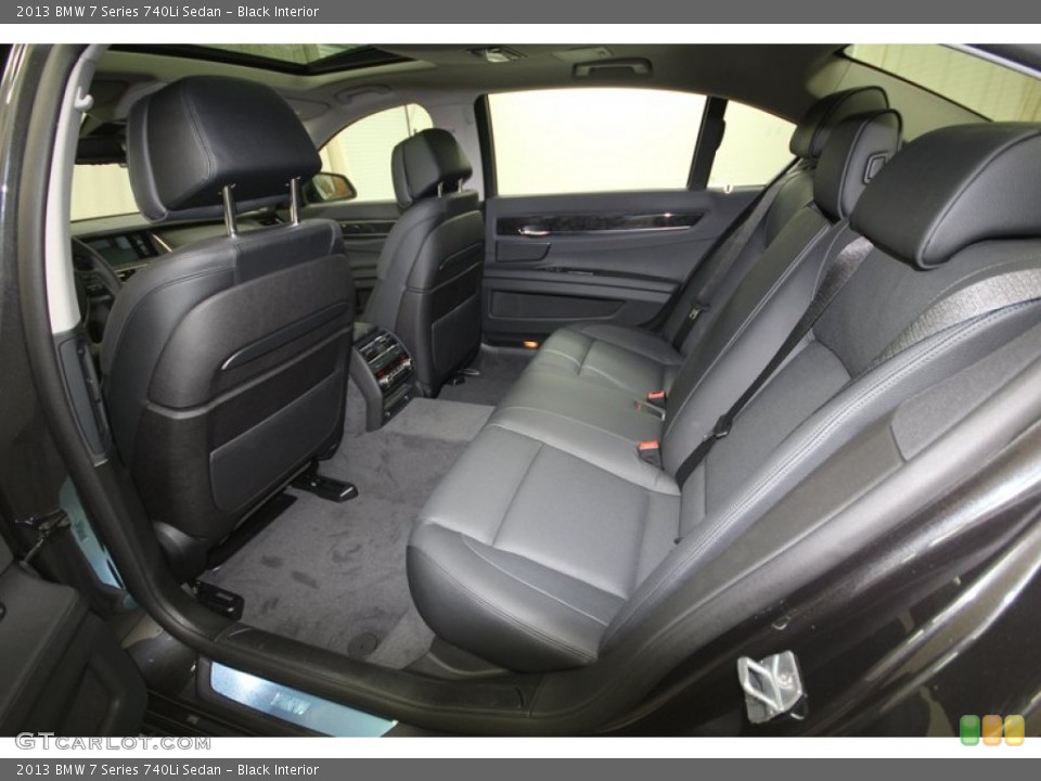 Black Interior Rear Seat for the 2013 BMW 7 Series 740Li Sedan #80039025