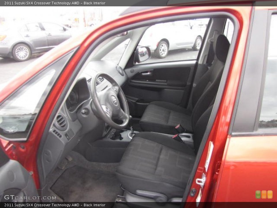 Black Interior Photo for the 2011 Suzuki SX4 Crossover Technology AWD #80044235