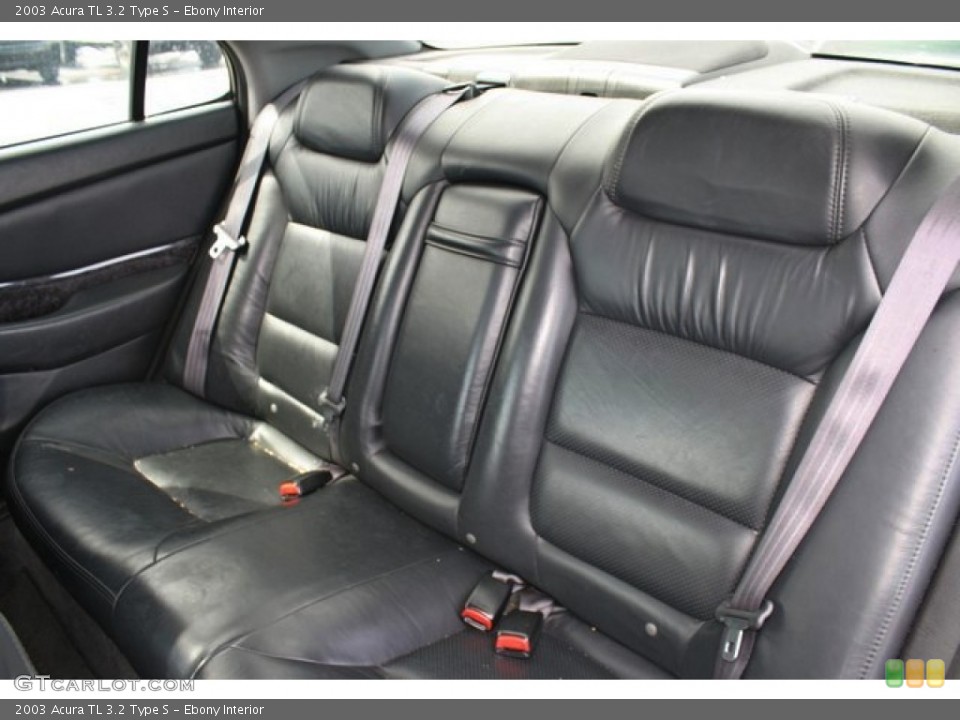 Ebony Interior Rear Seat for the 2003 Acura TL 3.2 Type S #80044329