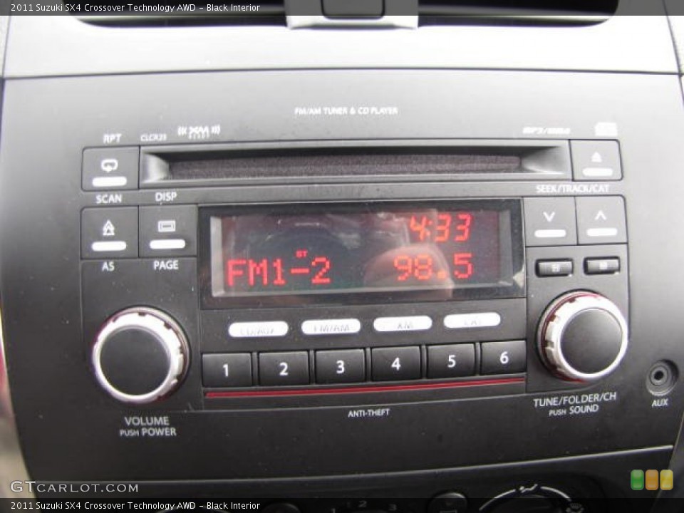 Black Interior Audio System for the 2011 Suzuki SX4 Crossover Technology AWD #80044395