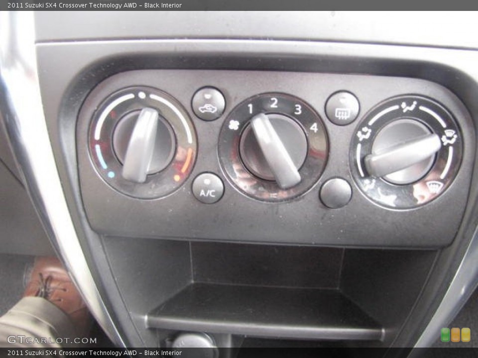 Black Interior Controls for the 2011 Suzuki SX4 Crossover Technology AWD #80044405