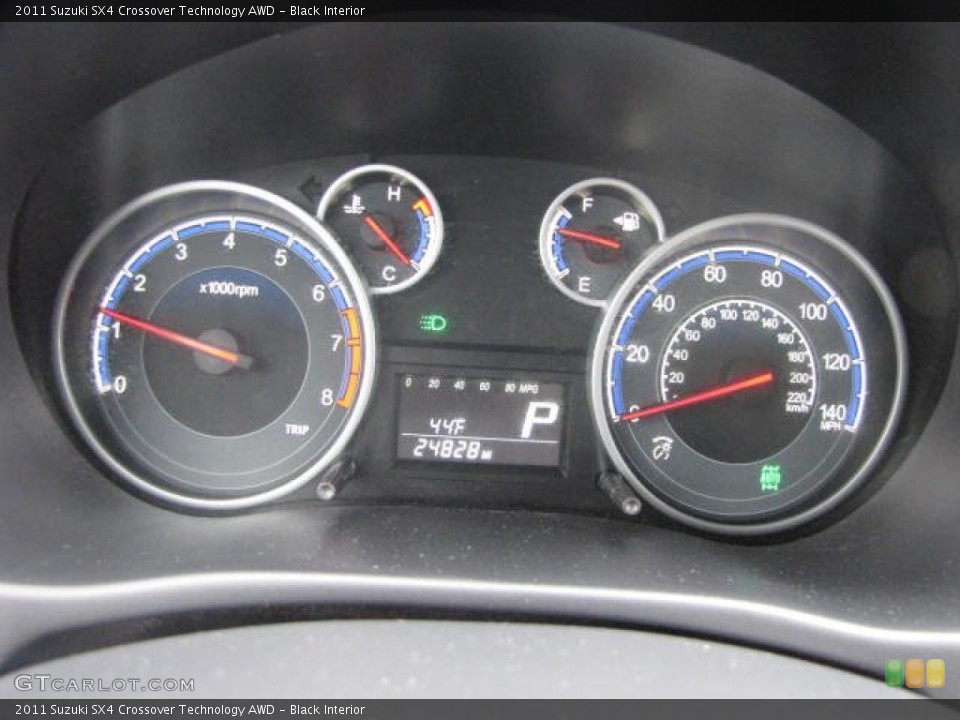 Black Interior Gauges for the 2011 Suzuki SX4 Crossover Technology AWD #80044418