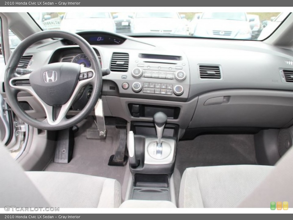 Gray Interior Dashboard for the 2010 Honda Civic LX Sedan #80044610