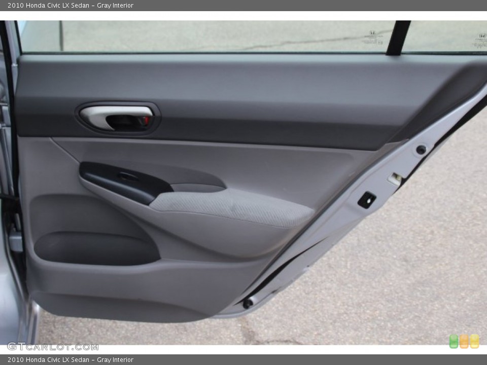 Gray Interior Door Panel for the 2010 Honda Civic LX Sedan #80044707