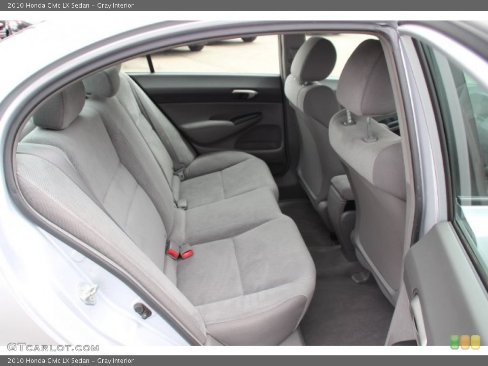 Gray Interior Rear Seat for the 2010 Honda Civic LX Sedan #80044720