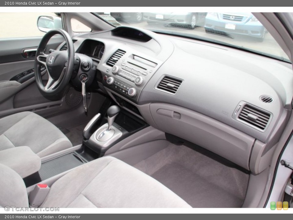 Gray Interior Dashboard for the 2010 Honda Civic LX Sedan #80044754