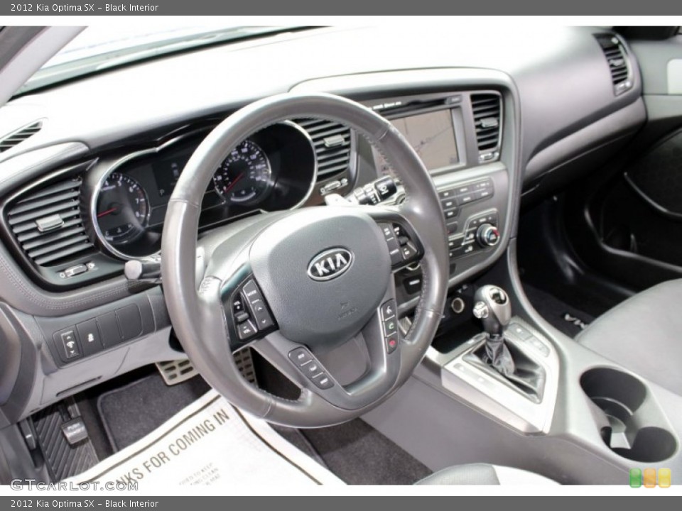 Black Interior Dashboard for the 2012 Kia Optima SX #80052009