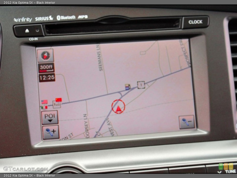 Black Interior Navigation for the 2012 Kia Optima SX #80052142