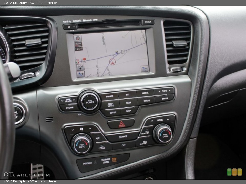 Black Interior Controls for the 2012 Kia Optima SX #80052206