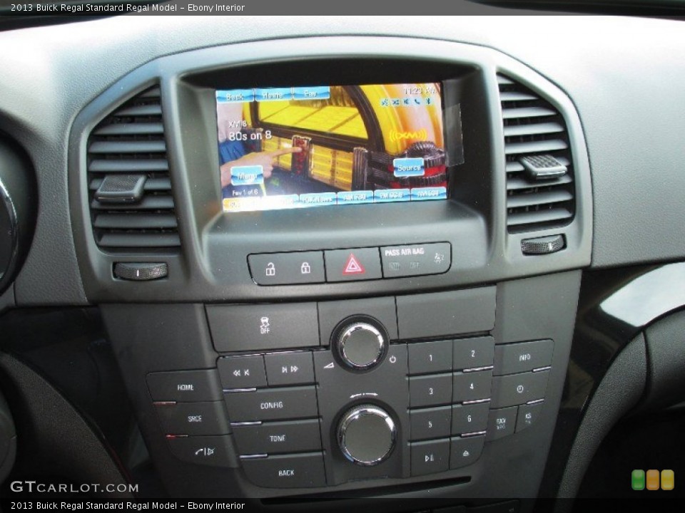 Ebony Interior Controls for the 2013 Buick Regal  #80054680