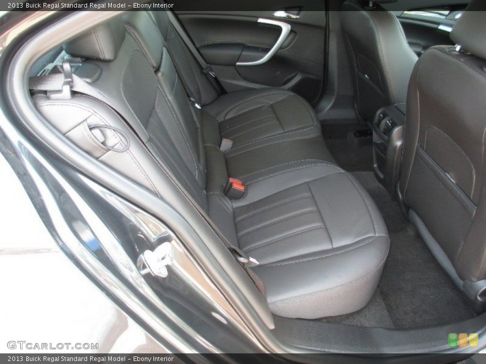 Ebony Interior Rear Seat for the 2013 Buick Regal  #80054898