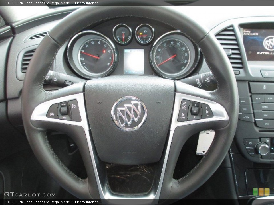 Ebony Interior Steering Wheel for the 2013 Buick Regal  #80054917