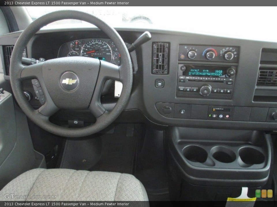 Medium Pewter Interior Dashboard for the 2013 Chevrolet Express LT 1500 Passenger Van #80055547
