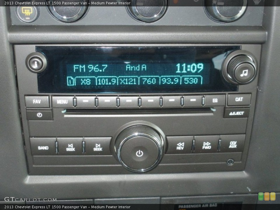 Medium Pewter Interior Audio System for the 2013 Chevrolet Express LT 1500 Passenger Van #80055563