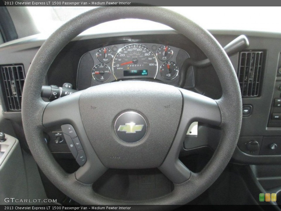 Medium Pewter Interior Steering Wheel for the 2013 Chevrolet Express LT 1500 Passenger Van #80055778