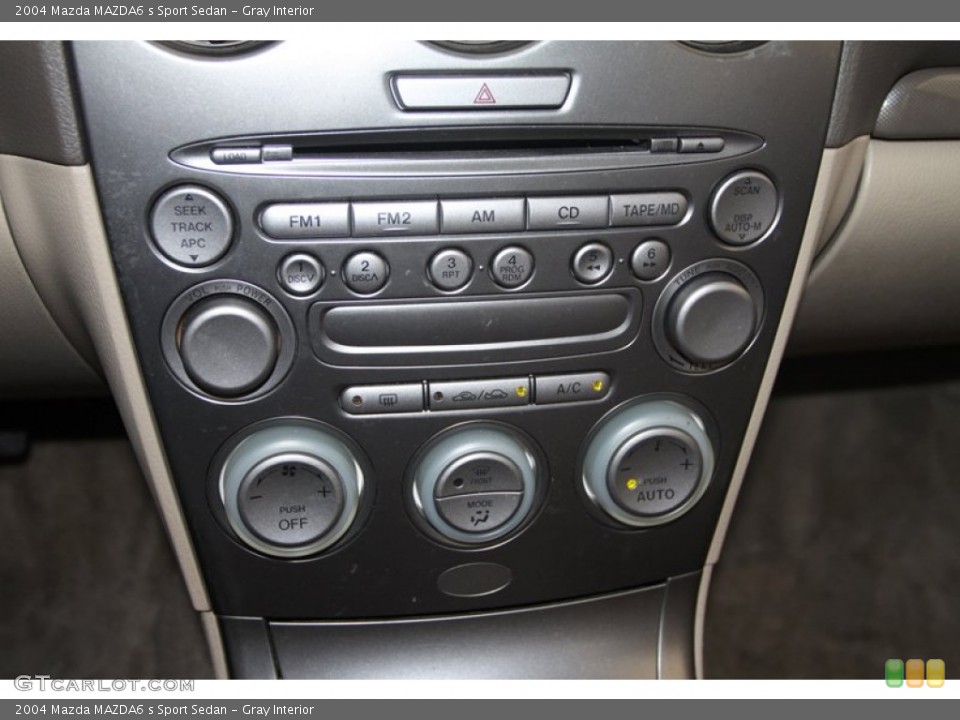Gray Interior Controls for the 2004 Mazda MAZDA6 s Sport Sedan #80057156