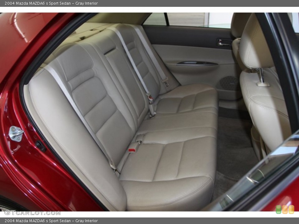 Gray Interior Rear Seat for the 2004 Mazda MAZDA6 s Sport Sedan #80057282