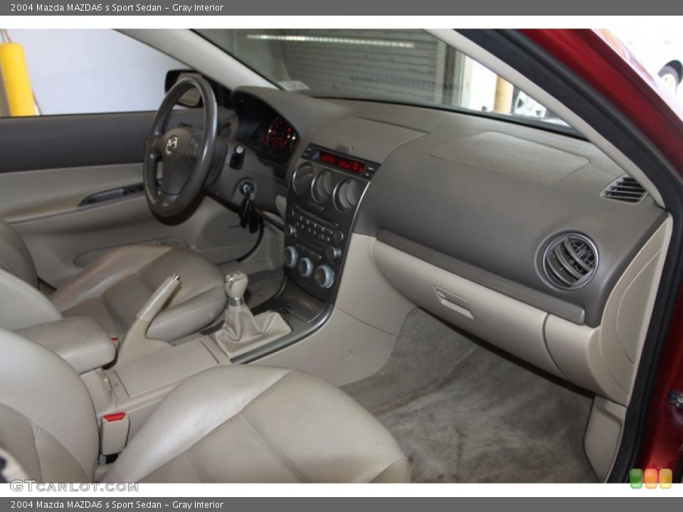 Gray Interior Dashboard for the 2004 Mazda MAZDA6 s Sport Sedan #80057327