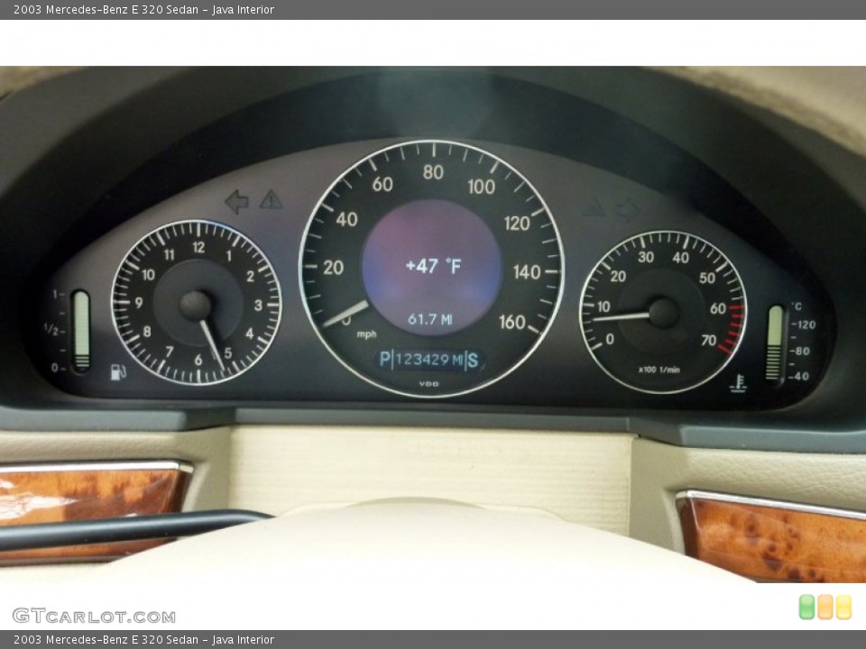 Java Interior Gauges for the 2003 Mercedes-Benz E 320 Sedan #80057973