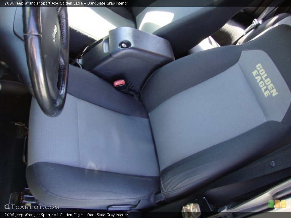 Dark Slate Gray Interior Front Seat for the 2006 Jeep Wrangler Sport 4x4 Golden Eagle #80058173