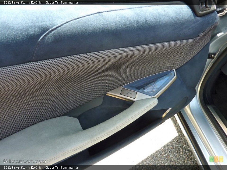 Glacier Tri-Tone Interior Door Panel for the 2012 Fisker Karma EcoChic #80058219