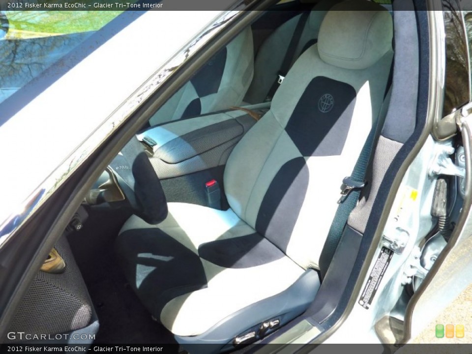 Glacier Tri-Tone Interior Front Seat for the 2012 Fisker Karma EcoChic #80058256