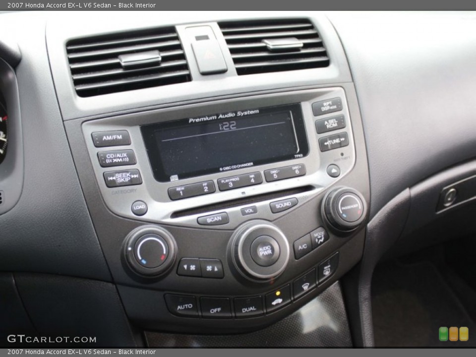 Black Interior Controls for the 2007 Honda Accord EX-L V6 Sedan #80059515