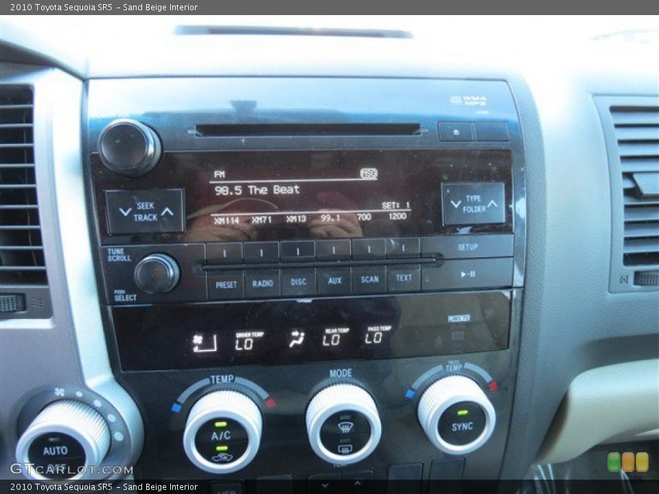 Sand Beige Interior Controls for the 2010 Toyota Sequoia SR5 #80064020