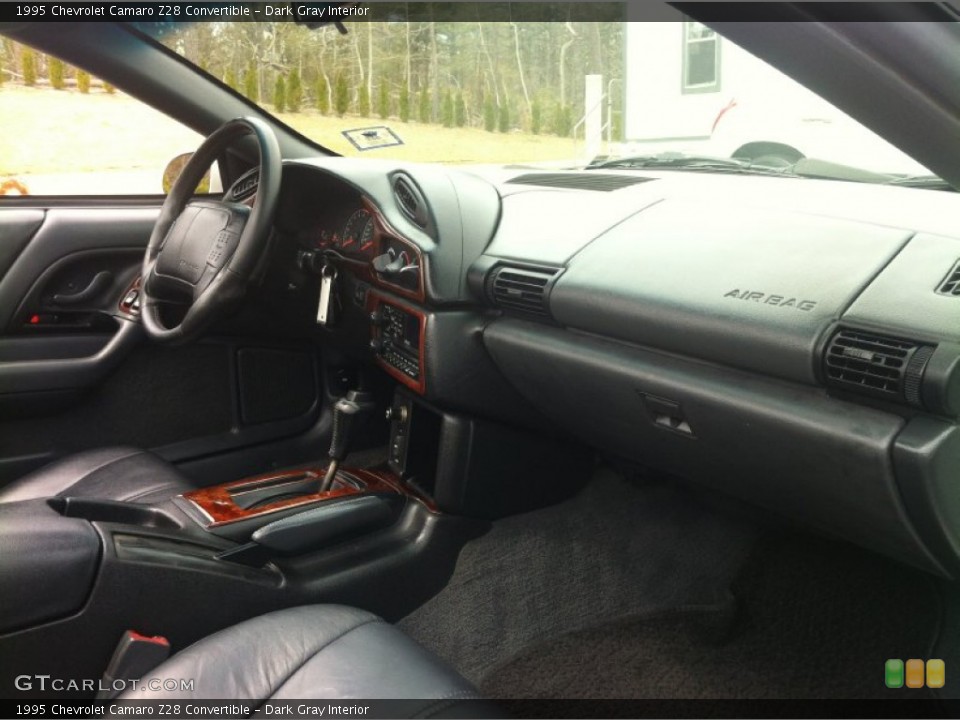 Dark Gray Interior Dashboard for the 1995 Chevrolet Camaro Z28 Convertible #80066972