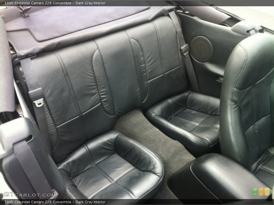 Dark Gray Interior Rear Seat for the 1995 Chevrolet Camaro Z28 Convertible #80067017