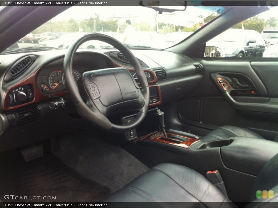 Dark Gray Interior Photo for the 1995 Chevrolet Camaro Z28 Convertible #80067074