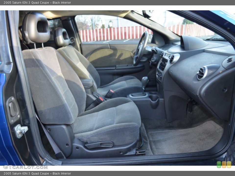 Black Interior Front Seat for the 2005 Saturn ION 3 Quad Coupe #80074514