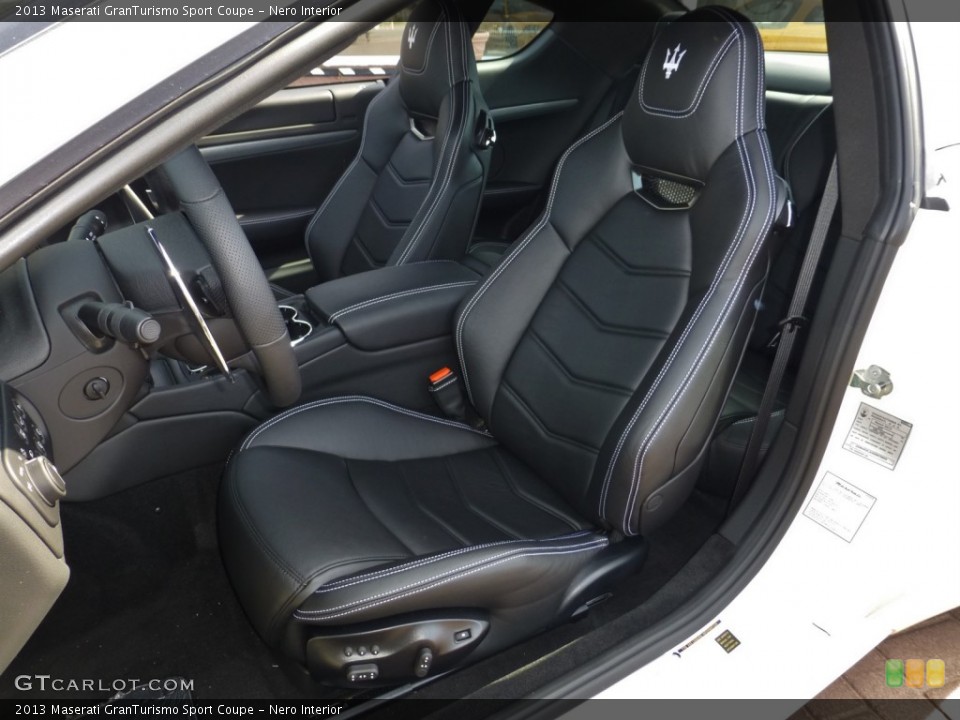 Nero Interior Front Seat for the 2013 Maserati GranTurismo Sport Coupe #80076915