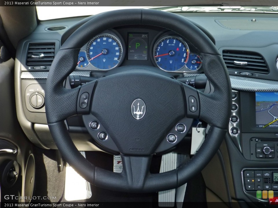 Nero Interior Steering Wheel for the 2013 Maserati GranTurismo Sport Coupe #80077092