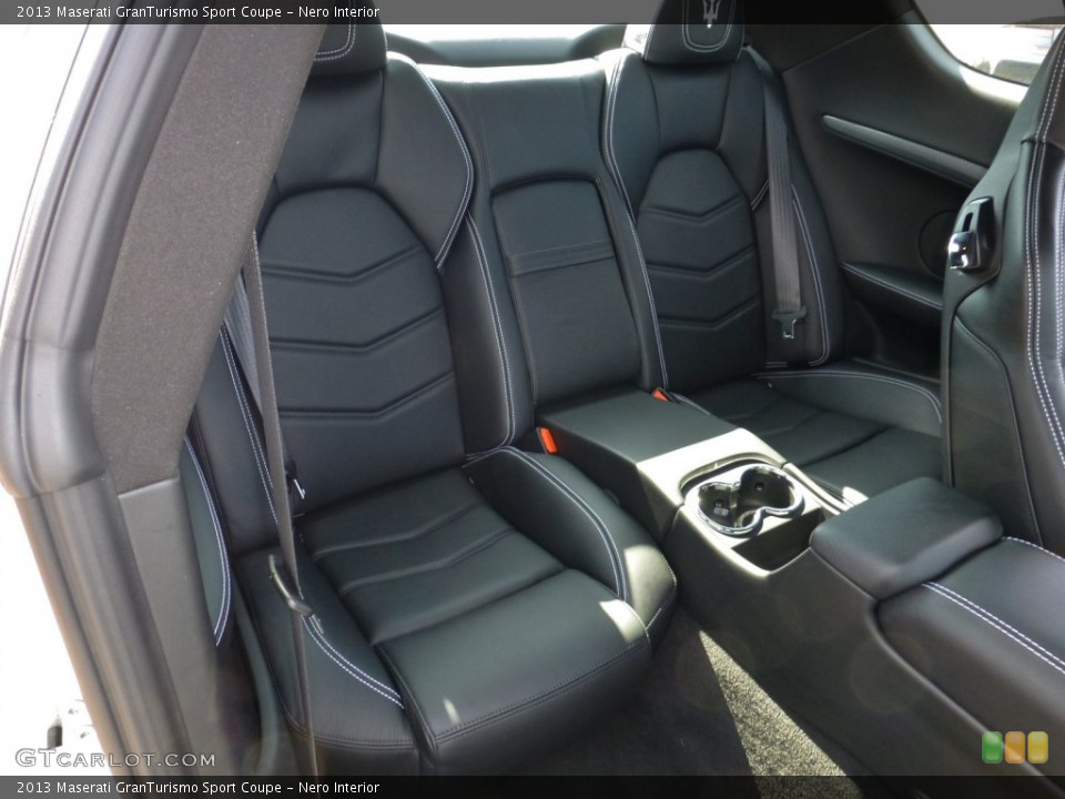 Nero Interior Rear Seat for the 2013 Maserati GranTurismo Sport Coupe #80077334