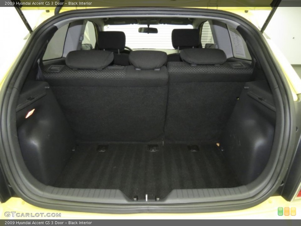Black Interior Trunk for the 2009 Hyundai Accent GS 3 Door #80078296